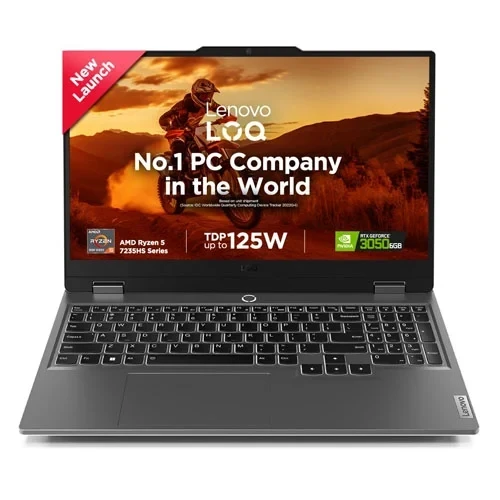 Lenovo LOQ 2024 – AMD Ryzen 5 7235HS, NVIDIA RTX 3050 6GB, 12GB RAM, 512GB SSD, 