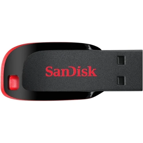 SanDisk Cruzer Blade 64GB USB 2.0 Flash Drive (Red) – Compact, Portable Pendrive
