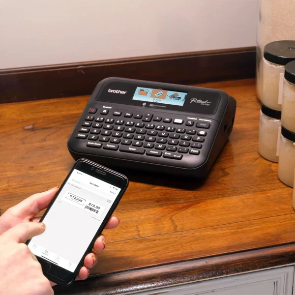 Brother P-Touch PT- D610BT Business Professional Connected Label Maker | Connect and Create via Bluetooth® on TZe Label Tapes up to ~1 inch, Black - Image 3