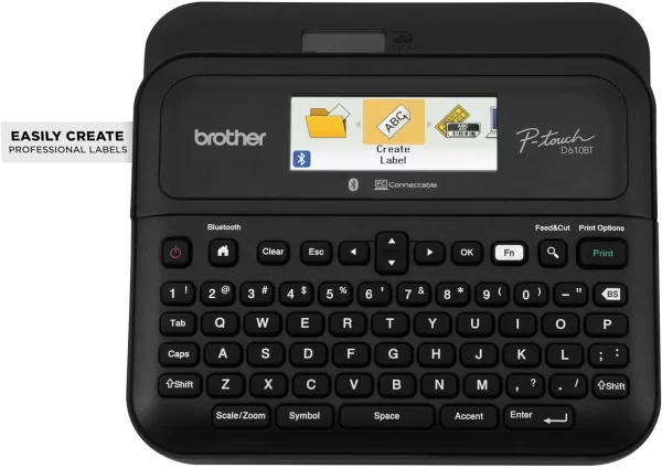 Brother P-Touch PT- D610BT Business Professional Connected Label Maker | Connect and Create via Bluetooth® on TZe Label Tapes up to ~1 inch, Black - Image 4